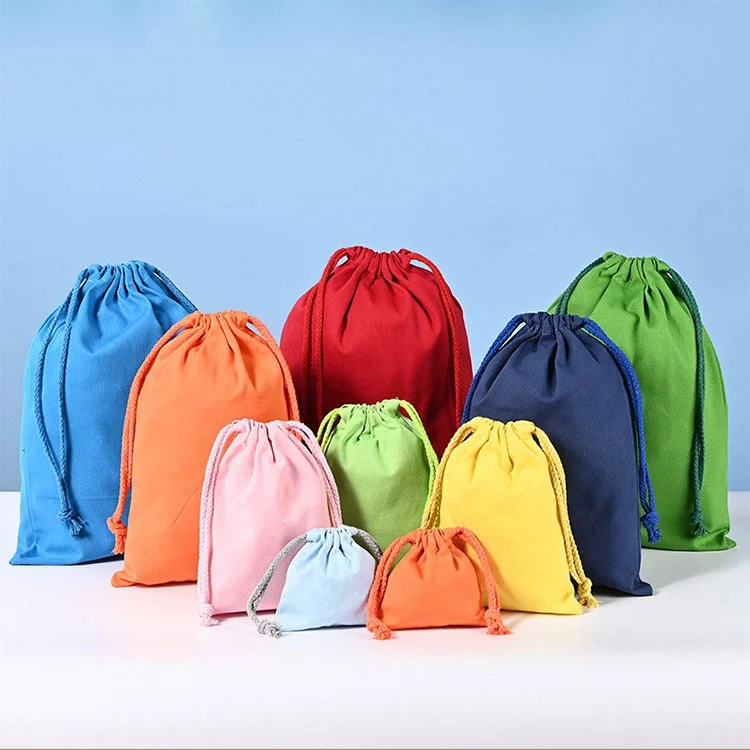 Túi vải trang sức dây rút